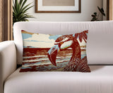 Sabbi Flamingo Reversible Indoor/Outdoor Rectangular Pillow
