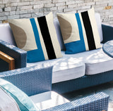 Sadia Spun Polyester Square Indoor/Outdoor Throw Pillow