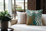 Salie Zebra Faux Suede Square Indoor Pillow