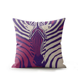 Salie Zebra Faux Suede Square Indoor Pillow