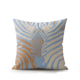 Salie Zebra Faux Suede Square Indoor Pillow