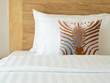 Salie Zebra Faux Suede Square Indoor Pillow in Lavender Latte - Size 18x18