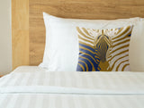 Salie Zebra Faux Suede Square Indoor Pillow