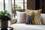 Salie Zebra Faux Suede Square Indoor Pillow