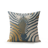 Salie Zebra Faux Suede Square Indoor Pillow
