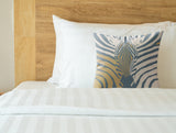 Salie Zebra Faux Suede Square Indoor Pillow