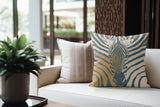 Salie Zebra Faux Suede Square Indoor Pillow