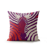 Salie Zebra Faux Suede Square Indoor Pillow