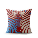 Salie Zebra Faux Suede Square Indoor Pillow