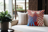 Salie Zebra Faux Suede Square Indoor Pillow