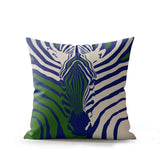 Salie Zebra Faux Suede Square Indoor Pillow