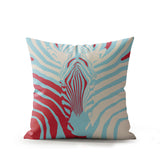 Salie Zebra Faux Suede Square Indoor Pillow