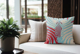Salie Zebra Faux Suede Square Indoor Pillow