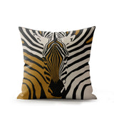 Salie Zebra Faux Suede Square Indoor Pillow