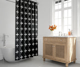 Salma Shower Curtain in Black and White