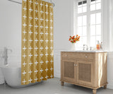 Salma Shower Curtain in Mustard and White