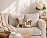Samie Patchwork  Indoor/Outdoor Reversible Rectangular Pillow