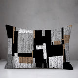Samie Patchwork  Indoor/Outdoor Reversible Rectangular Pillow