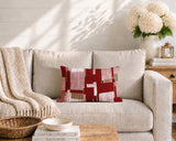Samie Patchwork  Indoor/Outdoor Reversible Rectangular Pillow