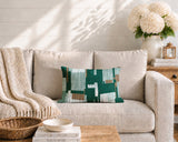 Samie Patchwork  Indoor/Outdoor Reversible Rectangular Pillow