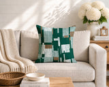 Samie Patchwork  Indoor/Outdoor Reversible Square Pillow