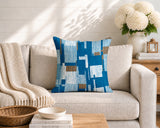 Samie Patchwork  Indoor/Outdoor Reversible Square Pillow