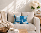 Samie Patchwork  Indoor/Outdoor Reversible Rectangular Pillow