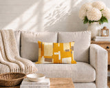Samie Patchwork  Indoor/Outdoor Reversible Rectangular Pillow