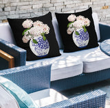 Sana Abstract Reversible Indoor/Outdoor Square Pillow