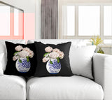 Sana Abstract Reversible Indoor/Outdoor Square Pillow