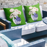 Sana Abstract Reversible Indoor/Outdoor Square Pillow