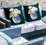 Sana Abstract Reversible Indoor/Outdoor Square Pillow