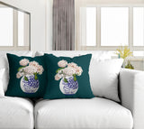Sana Abstract Reversible Indoor/Outdoor Square Pillow