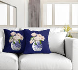 Sana Abstract Reversible Indoor/Outdoor Square Pillow