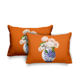 Sana Abstract Reversible Indoor/Outdoor Rectangular Pillow