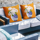 Sana Abstract Reversible Indoor/Outdoor Square Pillow