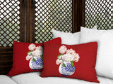 Sana Abstract Reversible Indoor/Outdoor Rectangular Pillow