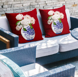 Sana Abstract Reversible Indoor/Outdoor Square Pillow