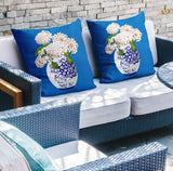 Sana Abstract Reversible Indoor/Outdoor Square Pillow