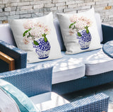 Sana Abstract Reversible Indoor/Outdoor Square Pillow