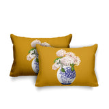 Sana Abstract Reversible Indoor/Outdoor Rectangular Pillow