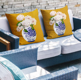 Sana Abstract Reversible Indoor/Outdoor Square Pillow