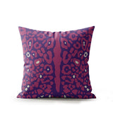 Sani Cheetah Print Faux Suede Square Indoor Pillow