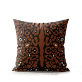 Sani Cheetah Print Faux Suede Square Indoor Pillow