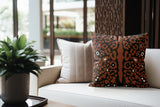Sani Cheetah Print Faux Suede Square Indoor Pillow