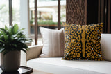 Sani Cheetah Print Faux Suede Square Indoor Pillow