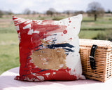 Sarian Abstract Reversible Indoor/Outdoor Square Pillow