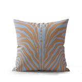 Sasha Zebra Print Faux Suede Square Indoor Pillow