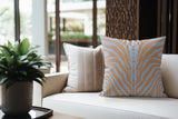 Sasha Zebra Print Faux Suede Square Indoor Pillow