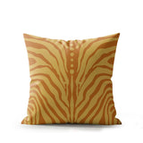 Sasha Zebra Print Faux Suede Square Indoor Pillow